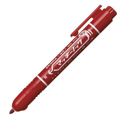 マッキーノック 細字 インク色：赤