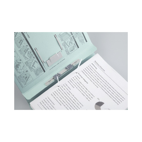 ガバットファイル（中抜き） A4縦 1～100ミリとじ 青