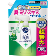 キュキュット クリア除菌 CLEAR泡スプレー 緑茶の香り 詰替 1050ml