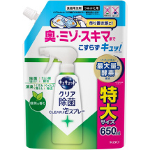 キュキュット クリア除菌 CLEAR泡スプレー 緑茶の香り 詰替 650ml